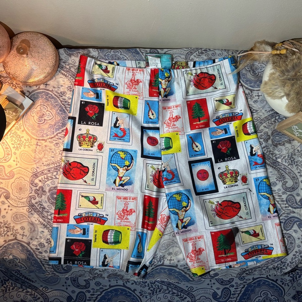 Forever 21 Colorful Graphic Bike Shorts